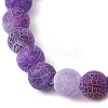 Natural Weathered Agate Beads Stretch Bracelets for Women BJEW-JB11412-02-4