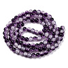 Crackle Baking Painted Imitation Jade Glass Beads Strands DGLA-T003-6mm-13-3