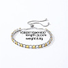 Brass Micro Pave Cubic Zirconia Slider Bracelets for Woman AW4162-14-1