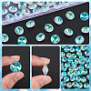 80Pcs Transparent Faceted Glass Connector Charms GLAA-SP0001-88A-01-5