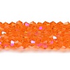 Transparent Electroplate Glass Beads Strands LS-GLAA-F029-3mm-D11-1