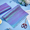 Fish-scale Pattern Laser PU Imitation Leather Fabric FIND-WH0110-262B-6