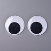 Black & White Wiggle Googly Eyes Cabochons DIY-WH0156-90A-1