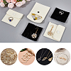 CRASPIRE 12Pcs 2 Colors Square Velvet Jewelry Bags TP-CP0001-02B-5