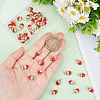 HOBBIESAY 40Pcs Golden Plated Alloy Enamel Charms ENAM-HY0003-09-3