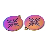 Ion Plating(IP) 304 Stainless Steel Pendants STAS-L020-002RC-2