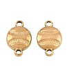304 Stainless Steel Sports Ball Links Connector Charms STAS-Z203-10G-02-1