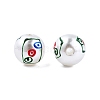 Mahjong Theme ABS Plastic Imitation Pearl Enamel Beads KY-G020-04D-1