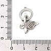 Brass Micro Pave Clear Cubic Zirconia Fold Over Clasps KK-G505-07P-3