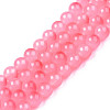 Spray Painted Glass Beads Strands GGLA-S058-001E-05-6