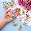 20Pcs 5 Style Printed Transparent Acrylic Pendants MACR-SZ0001-77-2