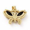 Brass Micro Pave Cubic Zirconia Pendants KK-B059-34G-3