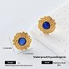 304 Stainless Steel Resin Stud Earrings for Women OH3456-4-1