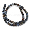 Natural Dumortierite Beads Strands X-G-F826-A01-6mm-3