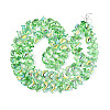 Baking Paint Electroplate Transparent Glass Beads Strands EGLA-N017-06-B05-2