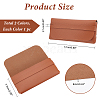 AHADEMAKER 2Pcs 2 Colors PU Imitation Leather Glasses Case AJEW-GA0005-28-2