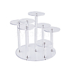 7-Tier Round Acrylic Minifigure Organizer Display Risers ODIS-WH0002-56A-1