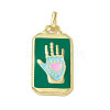 Alloy Enamel Pendants ENAM-D042-01F-1