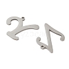 26Pcs 201 Stainless Steel Pendants STAS-I345-01P-2