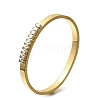 304 Stainless Steel Hinged Bangles for Women BJEW-G734-02G-4