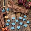 24Pcs Star Synthetic Lava Rock Beads G-PA0002-25A-4