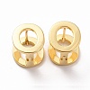 Initial Hoop Earrings for Women EJEW-P194-01G-O-1