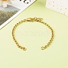 Handmade 304 Stainless Steel Rolo Chain Bracelets Making Accessories AJEW-JB01026-03-2