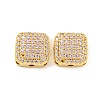 Brass Micro Pave Cubic Zirconia Multi-Strand Links KK-B096-16G-02-1