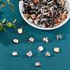 180Pcs 6 Style Zinc Alloy Ribbon Crimp Ends FIND-CA0004-51-2