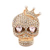 Alloy with Glass Rhinestone Pendants FIND-B033-01F-KCG-1