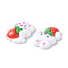 Opaque Resin Cabochons CRES-P023-06F-3
