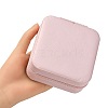 Imitation Leather Jewelry Zipper Box LBOX-T001-01B-6