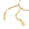 Braided Cotton Cord Bracelet Making MAK-L043-02G-03-3