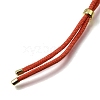 2.5MM Adjustable Braided Nylon Cords Necklace Making FB-CBAA152-02G-38-2