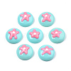 Opaque Resin Enamel Cabochons CRES-N031-023-2