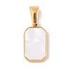 Ion Plating(IP) 304 Stainless Steel Pendants OACR-S041-01-1