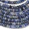 Natural Blue Spot Jasper Beads Strands G-L635-A12-4x2mm-5