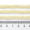 Baking Painted Transparent Glass Beads Strands DGLA-A034-J4MM-D06-4