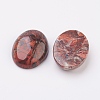 Natural Brecciated Jasper Flat Back Cabochons G-G741-13x18mm-02-2