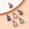 6 Bags 6 Colors Tibetan Style Alloy Charms FIND-YW0004-13-1