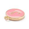 Golden Plated Alloy Enamel Charms X-ENAM-Q437-14J-2