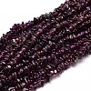 Natural Garnet Chip Beads Strands X-G-E271-98-1