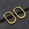 Ion Plating(IP) 304 Stainless Steel Oval Hoop Earrings EJEW-M218-02A-G-5