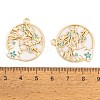 Rack Plating Alloy Enamel Pendants FIND-A040-05A-04G-3