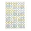 Scrapbooking Round with Capital Letter Self Adhesive Stickers DIY-I071-A03-1