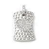 Brass Micro Pave Cubic Zirconia Pendants KK-P290-01P-2