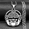 304 Stainless Steel Pendant Necklaces NJEW-C066-12P-1