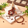 Natural Scentedros Wood Beads WOOD-TA0001-34-6