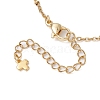 304 Stainless Steel Cable Chains Charm Bracelets for Women BJEW-JB11317-4