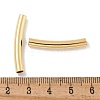 Brass Curved Tube Beads KK-H503-04G-02-3